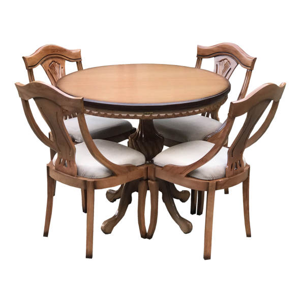میز و صندلی ناهار خوری اسپرسان چوب مدل Sm41